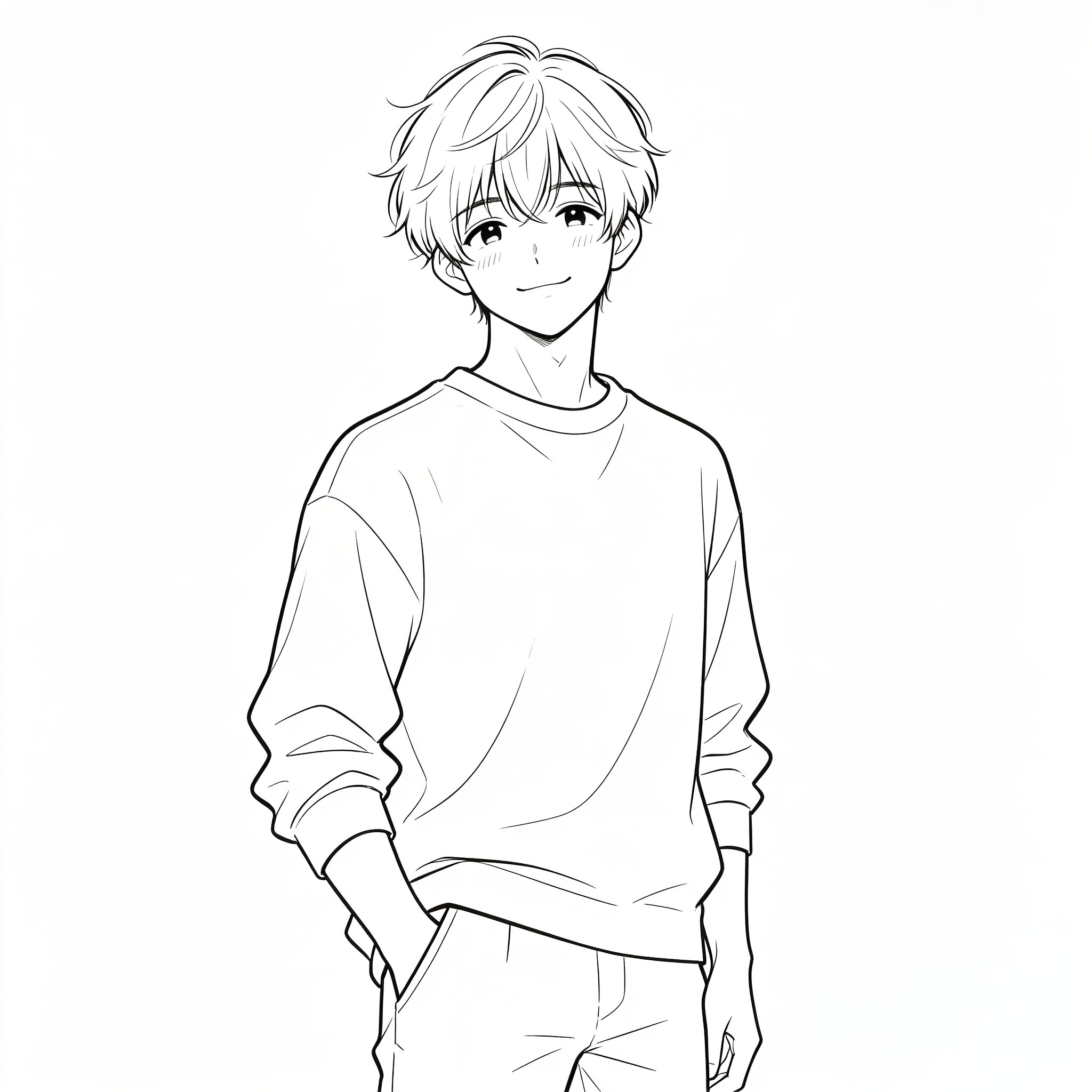 Charming Casual Look with Sweater