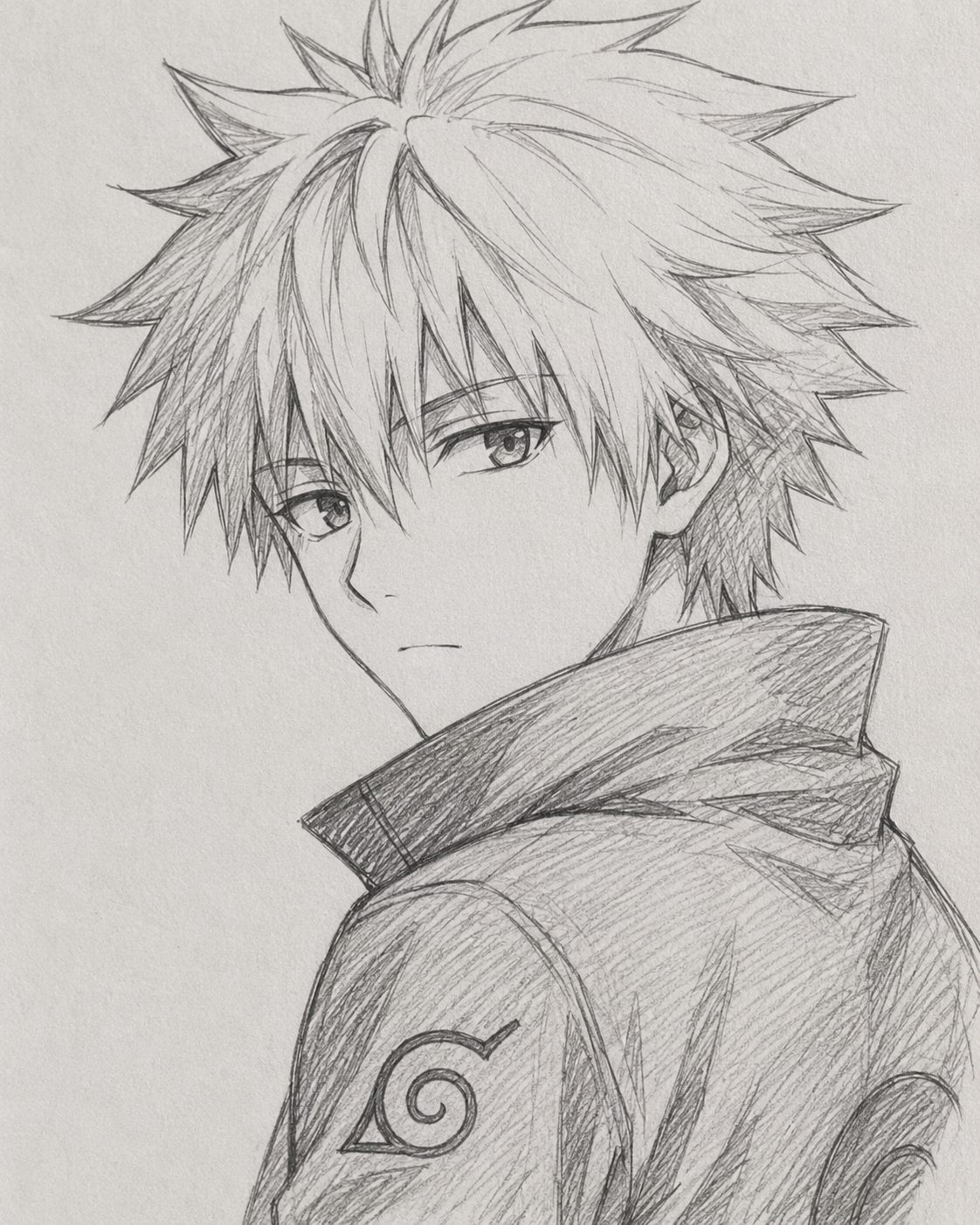 Cool Naruto Uzumaki Character Sketch