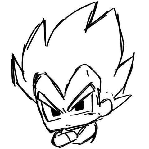 Anime Boy Drawing: Fierce Warrior Expression