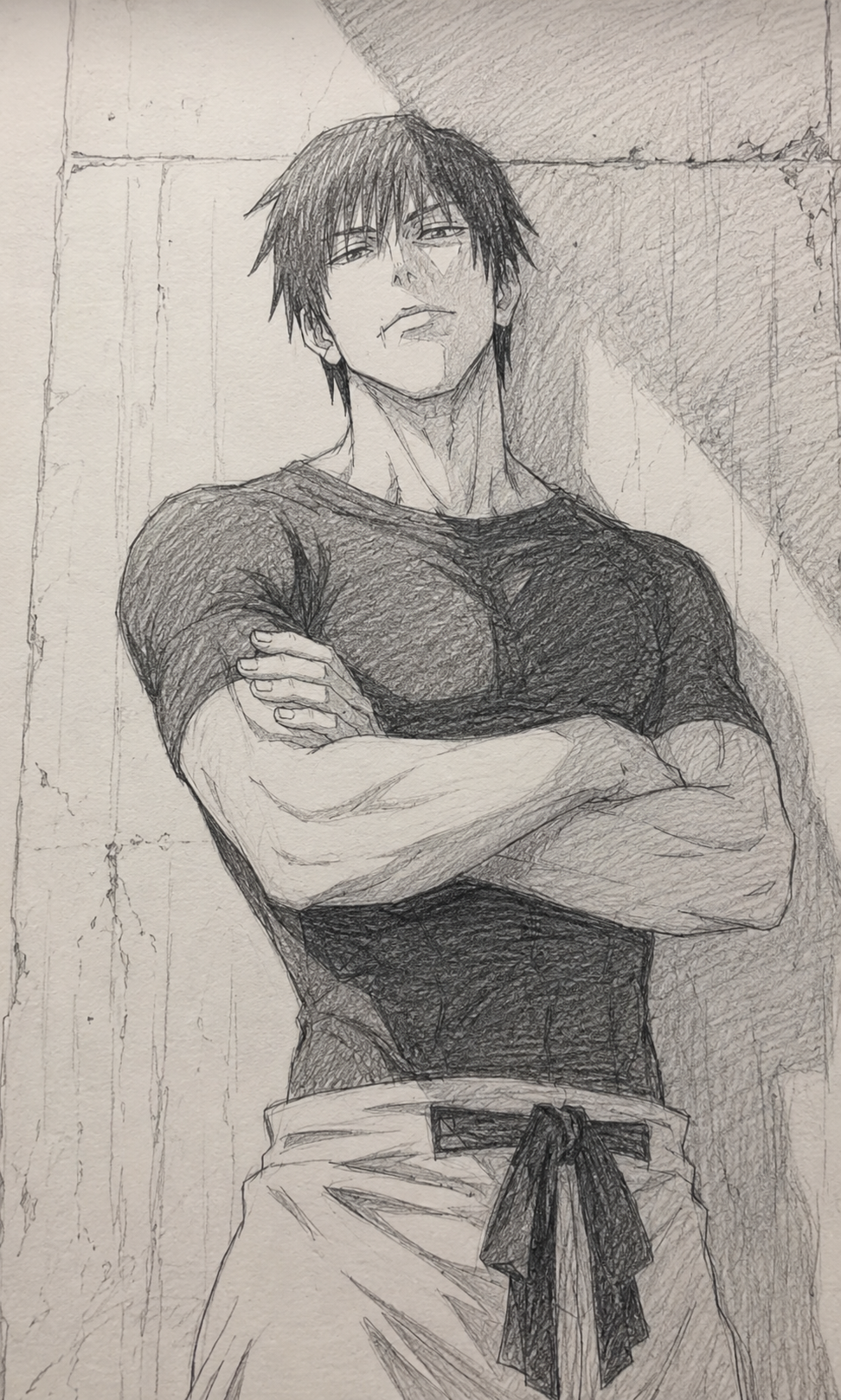 Muscular Character in Casual Outfit