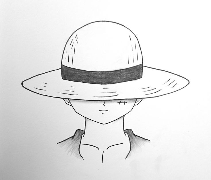 Anime Boy Drawing: Mysterious Hat Character Fantasy Style