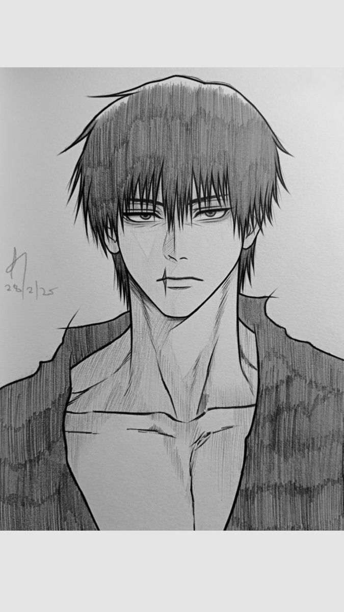 Striking Portrait of a Brooding Hero