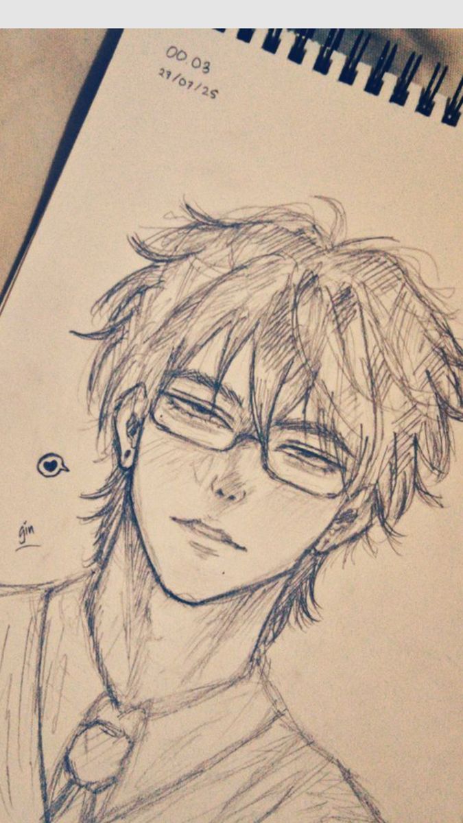 Stylish Character with Glasses