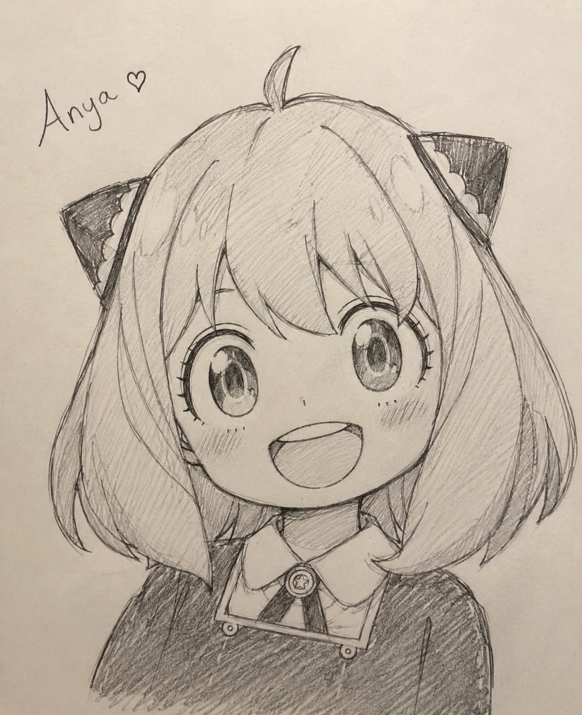 Adorable Anya Forger Drawing