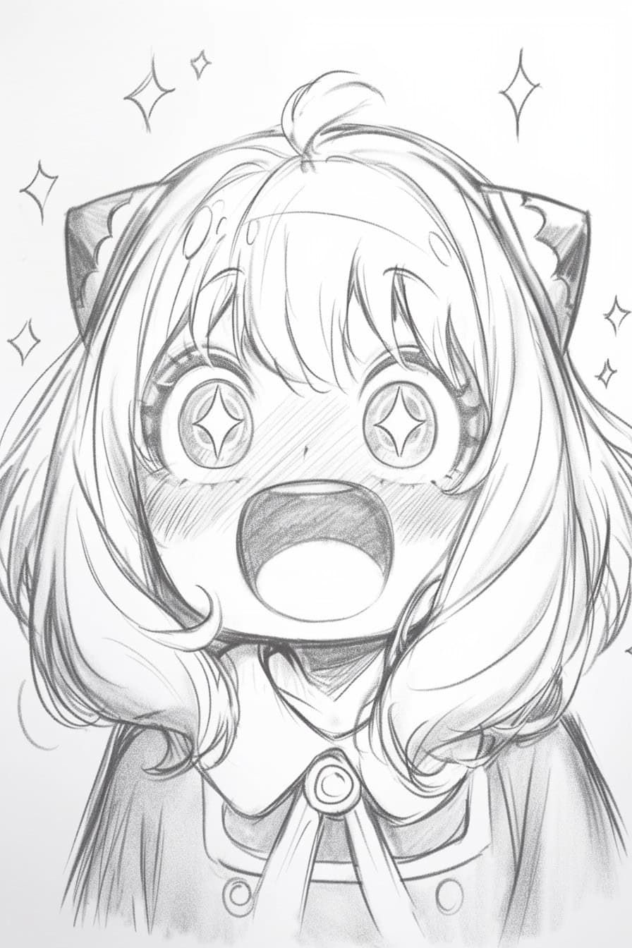 Adorable Chibi Girl Drawing