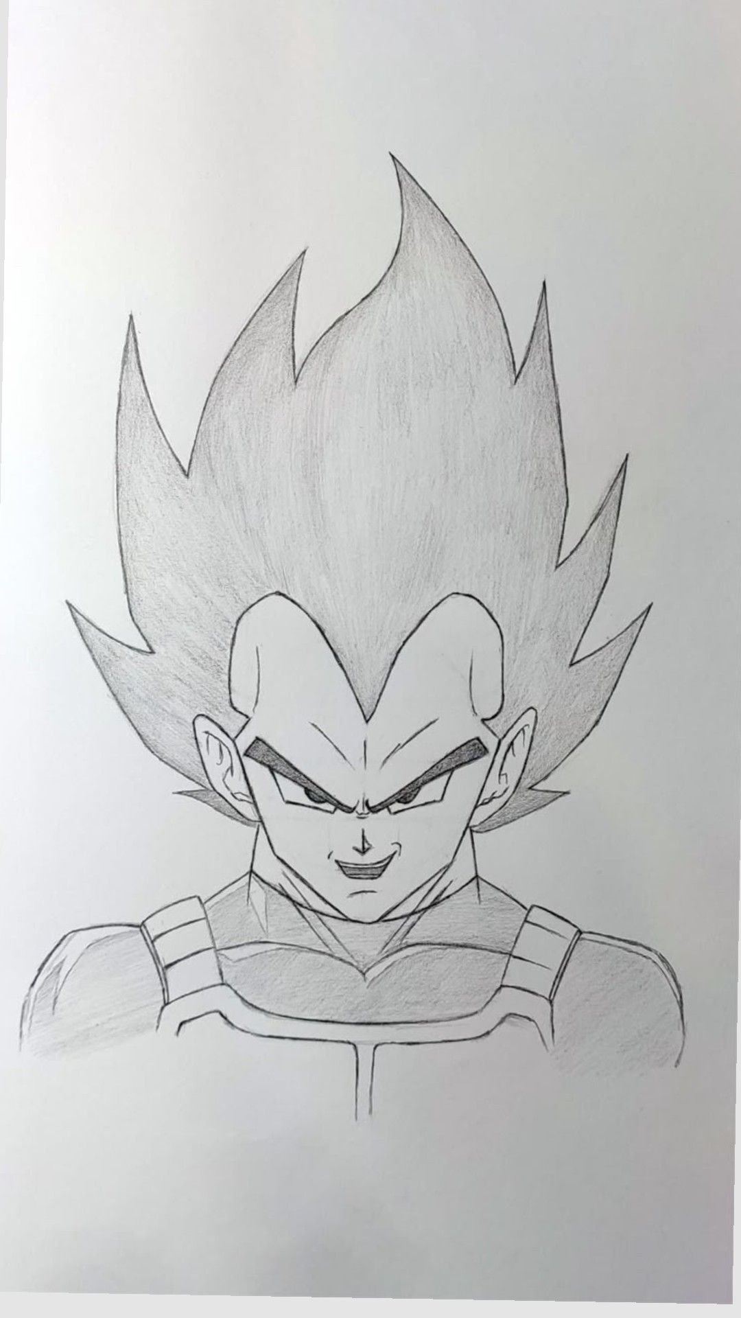 Anime Characters to Draw: Awesome Vegeta Drawing