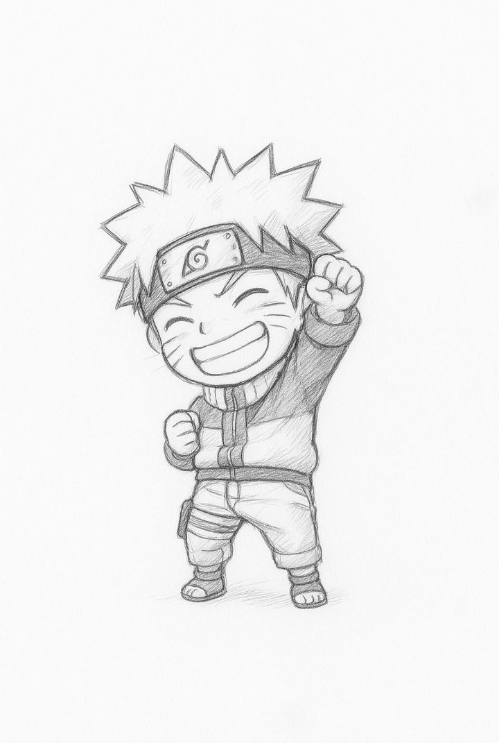Cute Naruto Uzumaki Sketch
