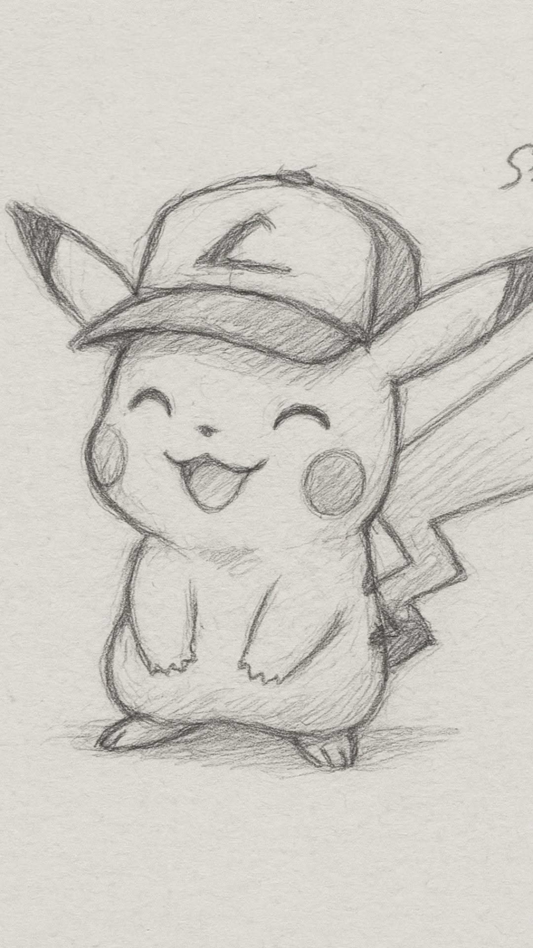 Cute Pikachu Drawing