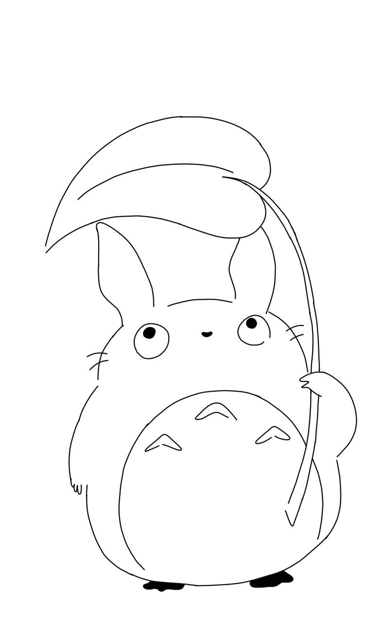 Cute Totoro Drawing