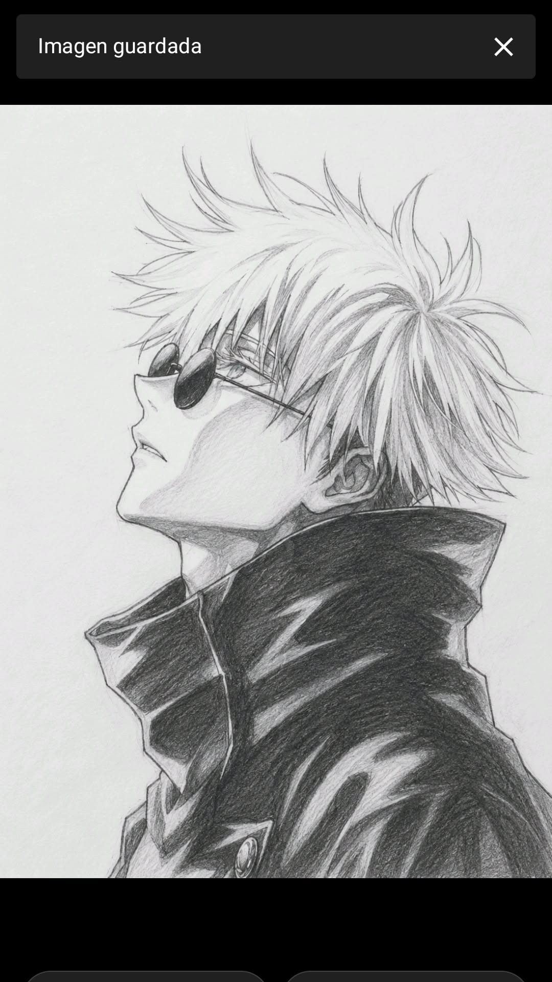 Dynamic Gojo Satoru Sketch
