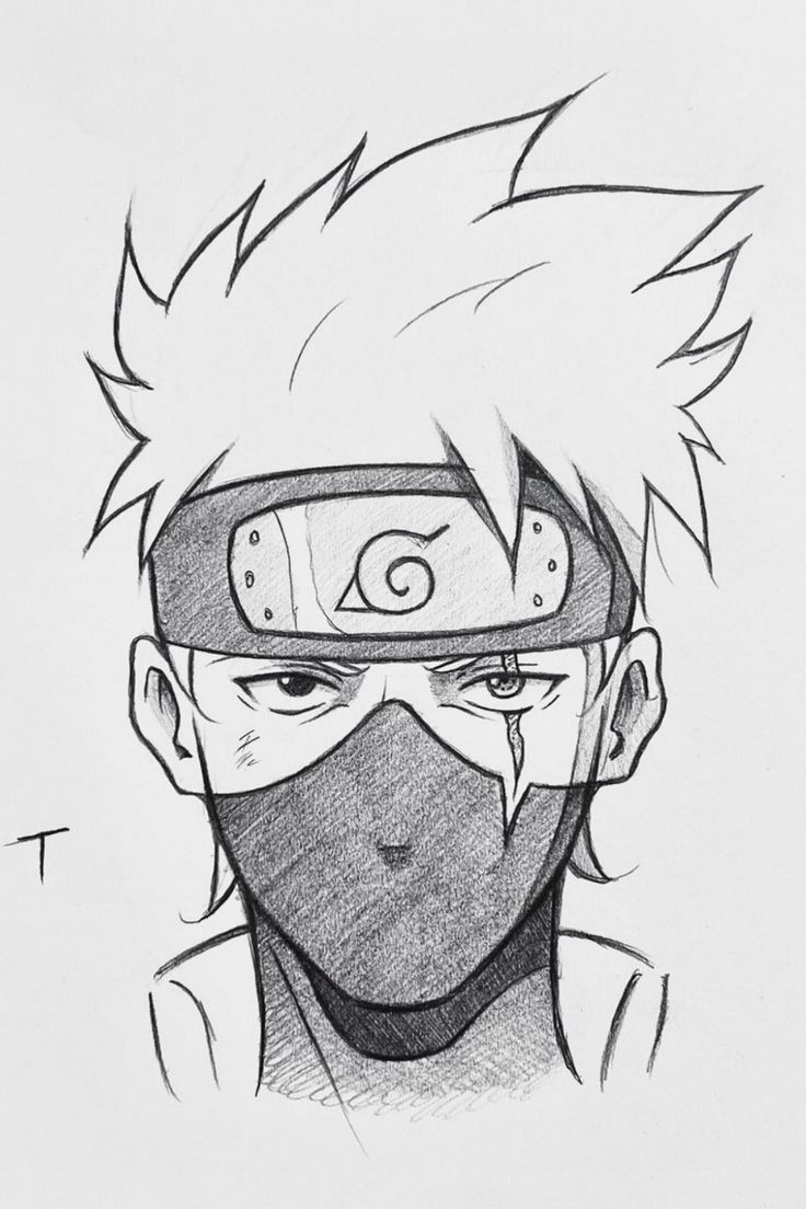 Dynamic Kakashi Hatake Sketch