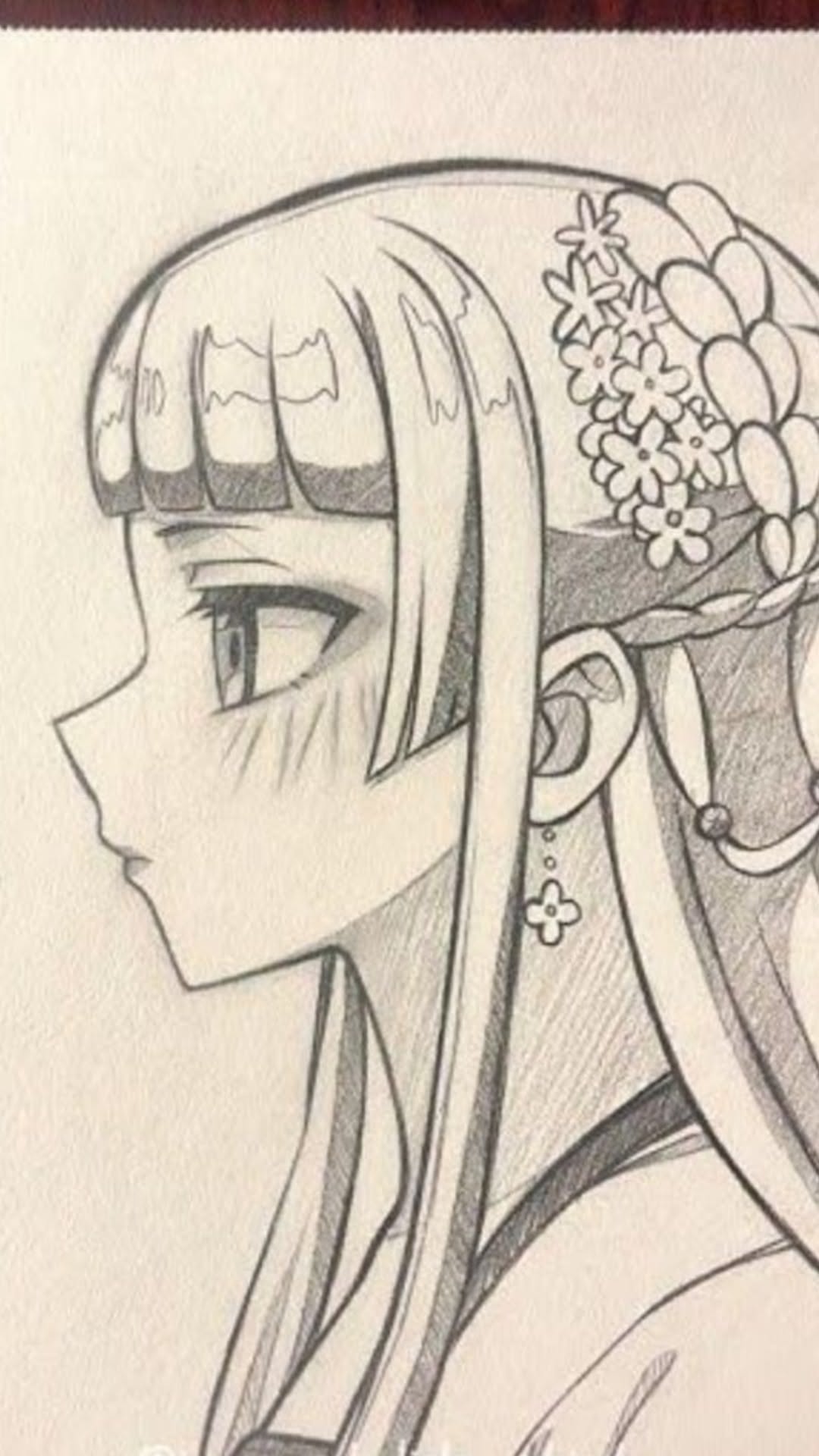 Elegant Hinata Hyuga Sketch
