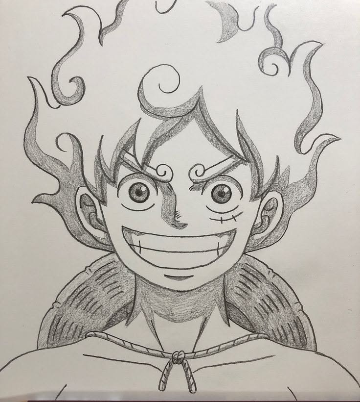 Epic Luffy Gear 5 Sketch