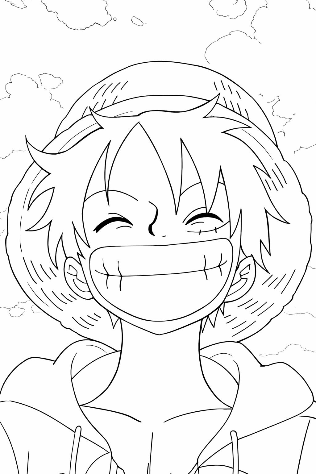 Fun Luffy Drawing with Big Smile