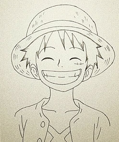 Fun Luffy Straw Hat Drawing