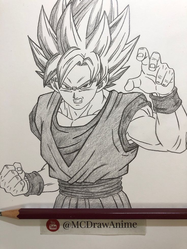 Anime Characters to Draw: Goku Super Saiyan Transformation Drawing