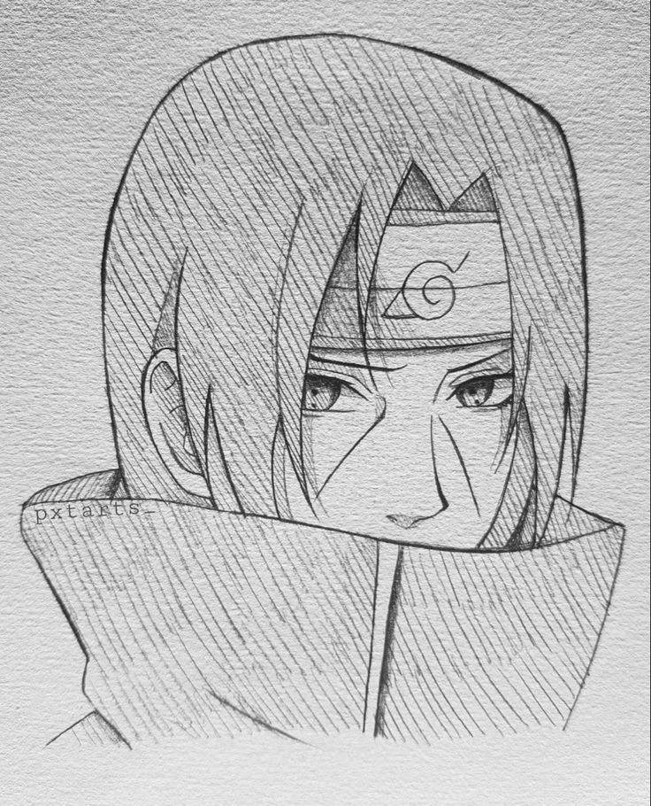 Anime Characters to Draw: Itachi Uchiha Pencil Sketch