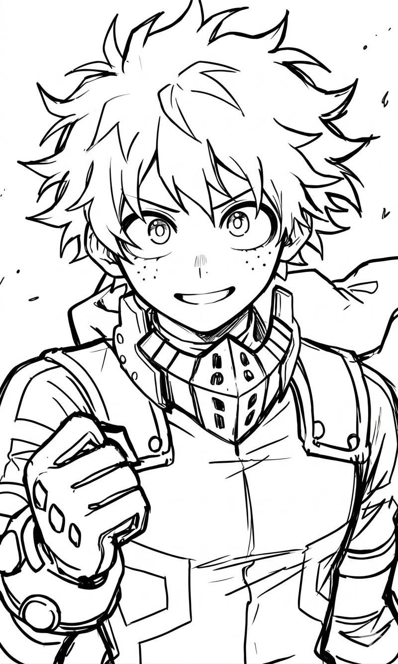 Izuku Midoriya Sketching Tutorial