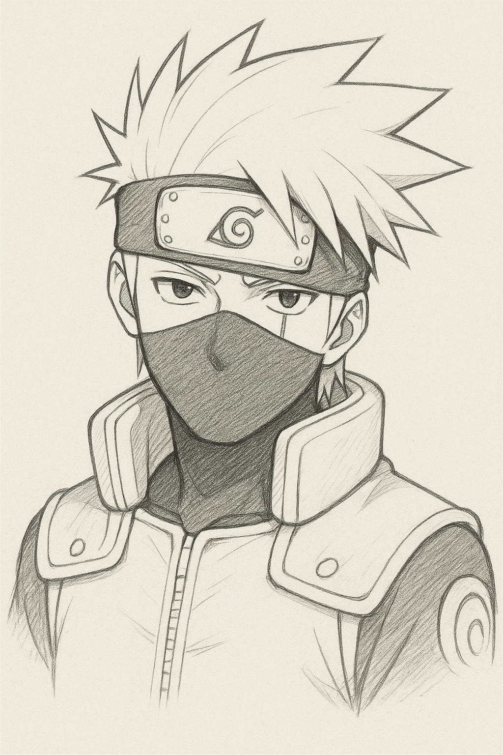 Kakashi Hatake Drawing Tutorial
