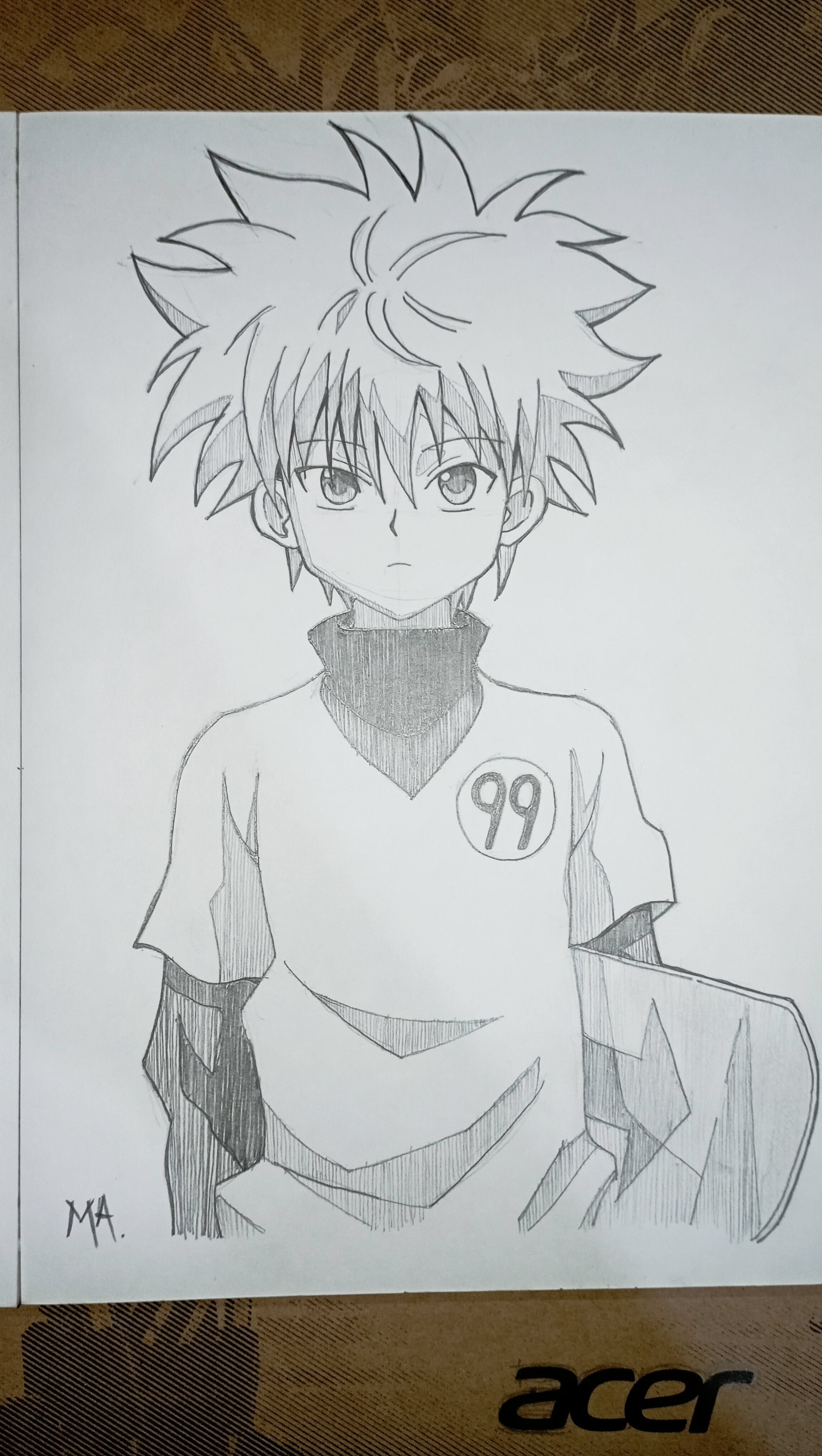 Killua Zoldyck Sketch Tutorial