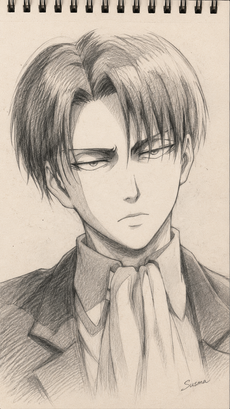 Levi Ackerman Sketch Tutorial