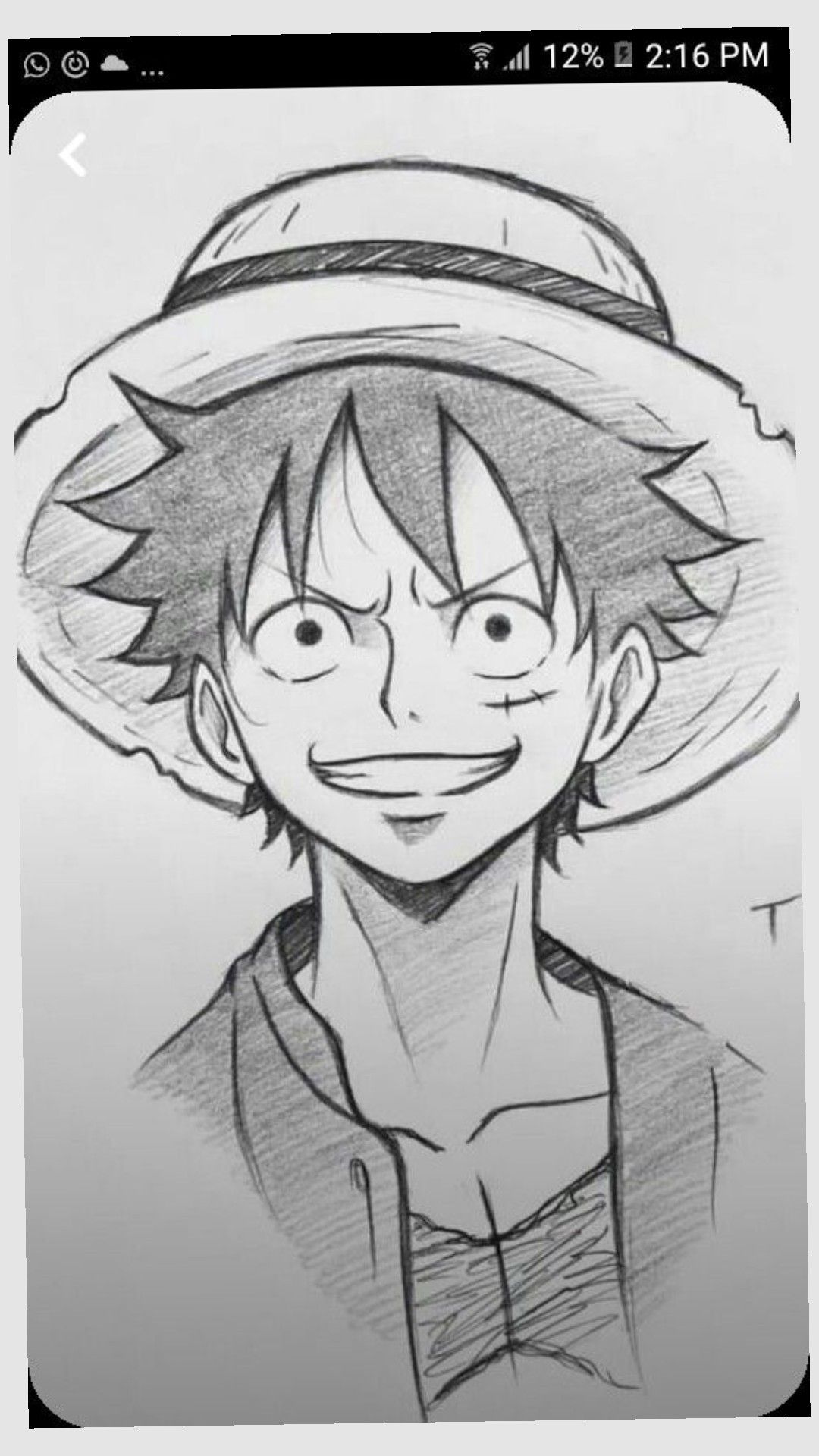 Luffy Drawing Step-by-Step