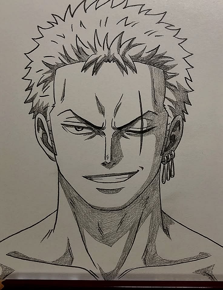 Roronoa Zoro Drawing Tutorial