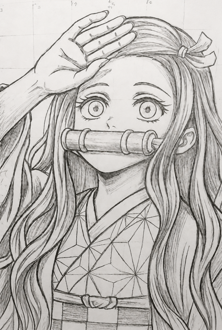 Stunning Nezuko Kamado Sketch