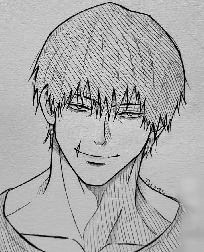 Stylish Ken Kaneki Drawing