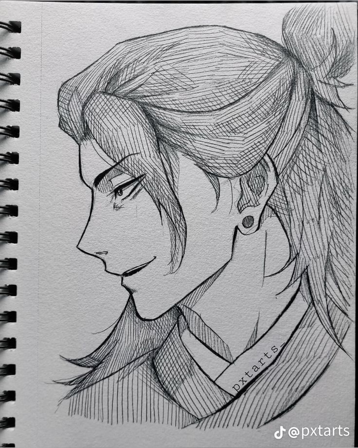 Stylish Male Character Drawing