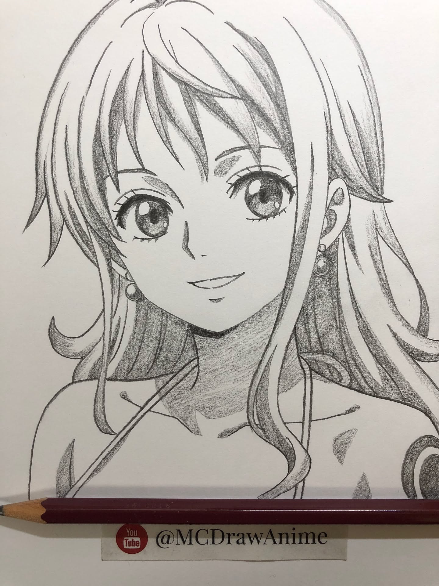 Charming Portrait of Nami from One Piece