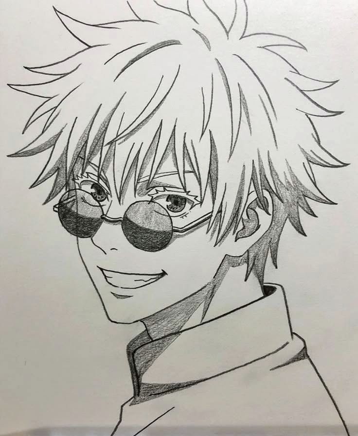 Cool Character with Glasses and Spiky Hair