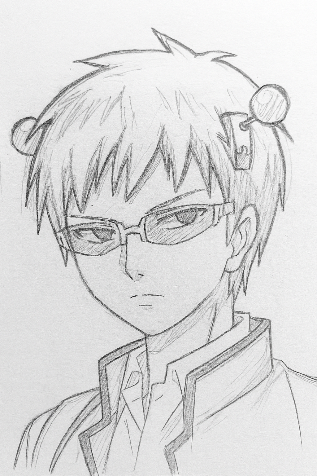 Cool Character with Glasses and Spiky Hair