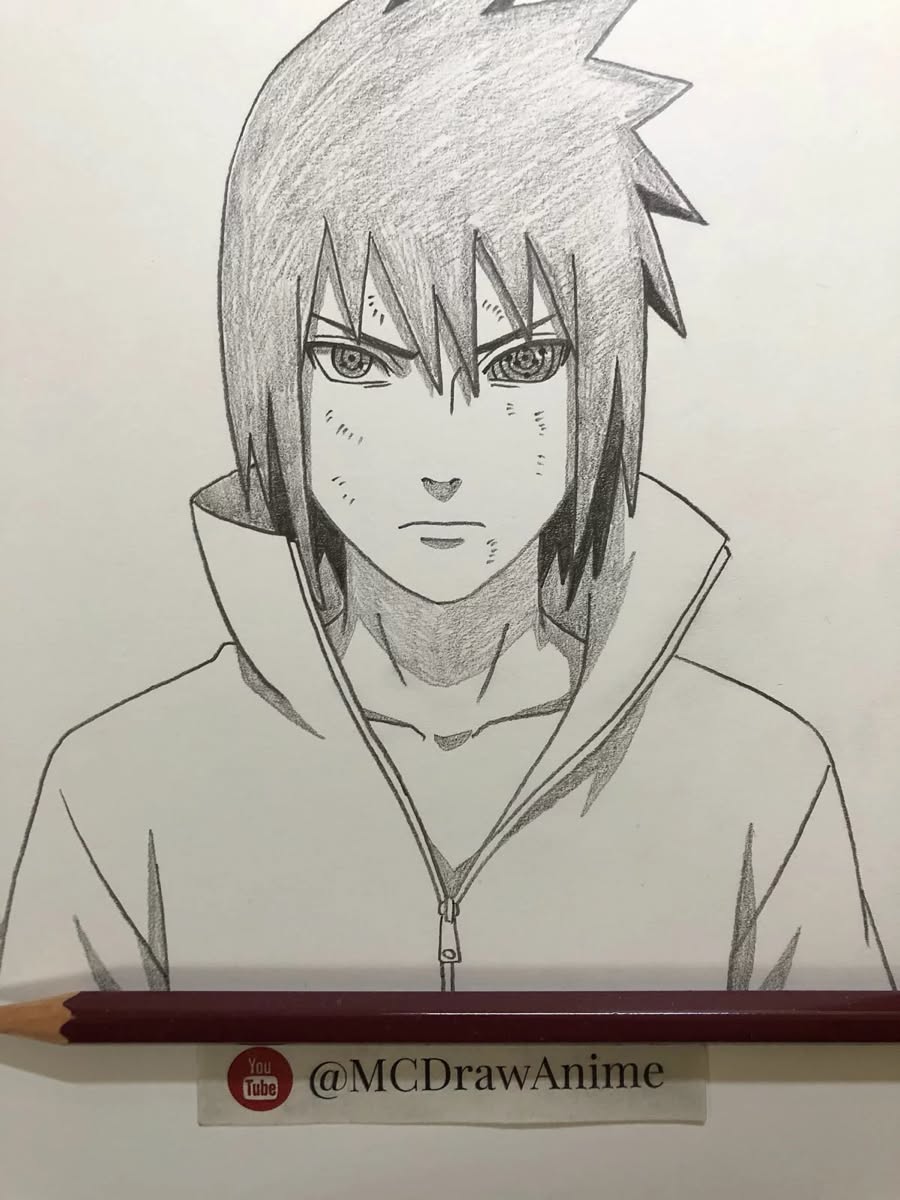 Intense Sasuke Uchiha Portrait