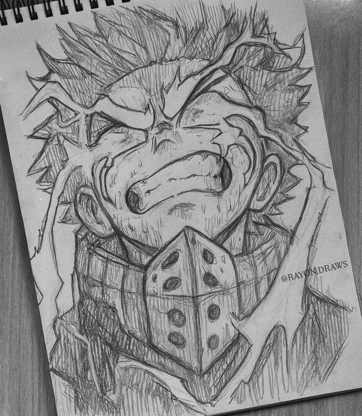 Midoriya Izuku Crying Face Sketch