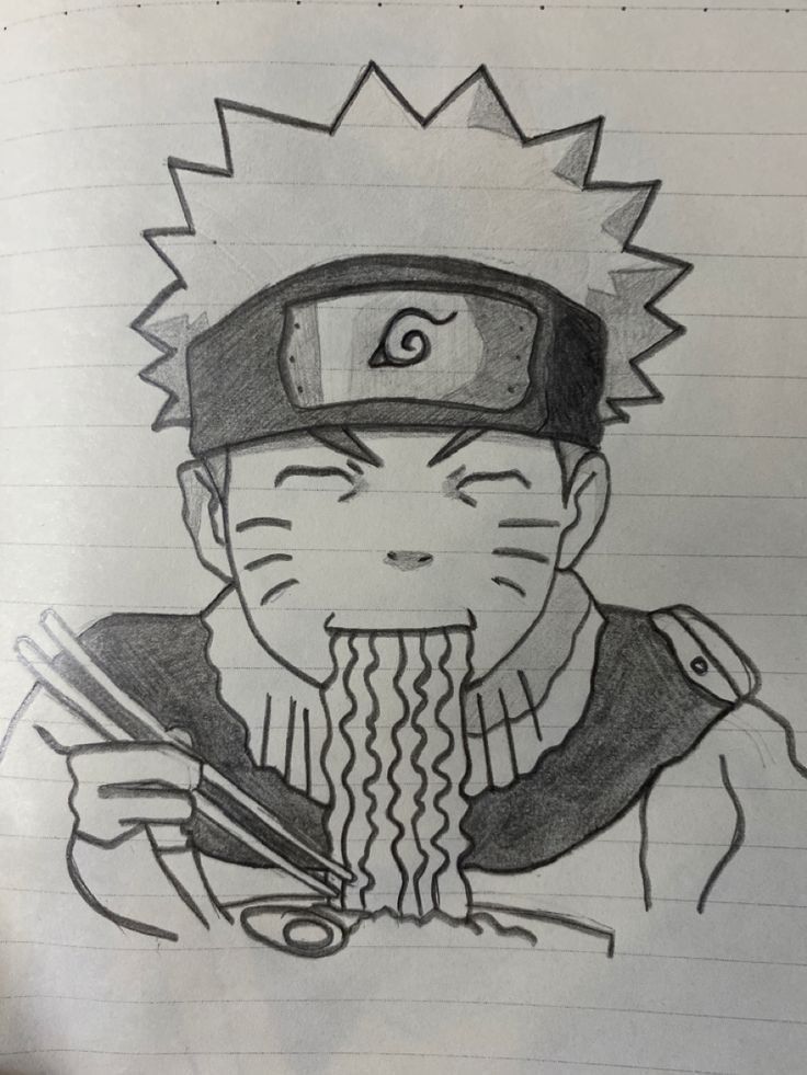 Naruto Uzumaki Enjoying Ramen