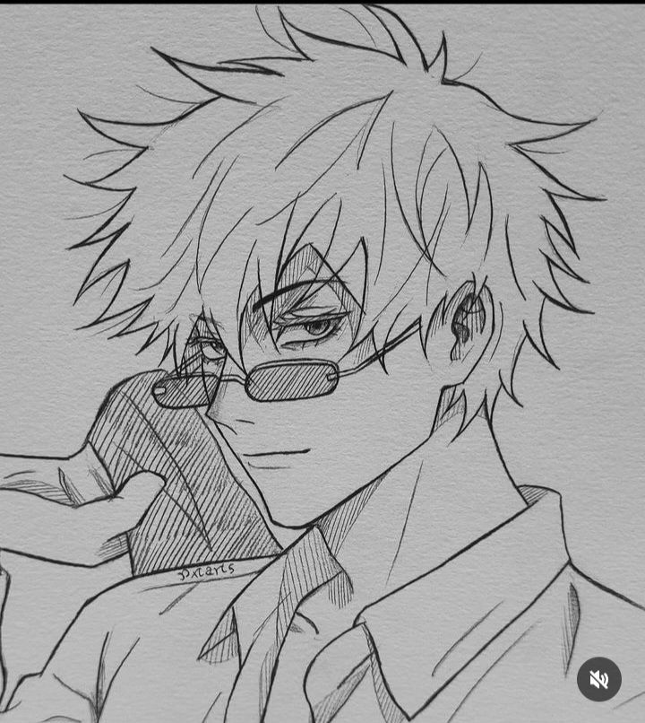 Stylish Character with Glasses and Casual Fashion