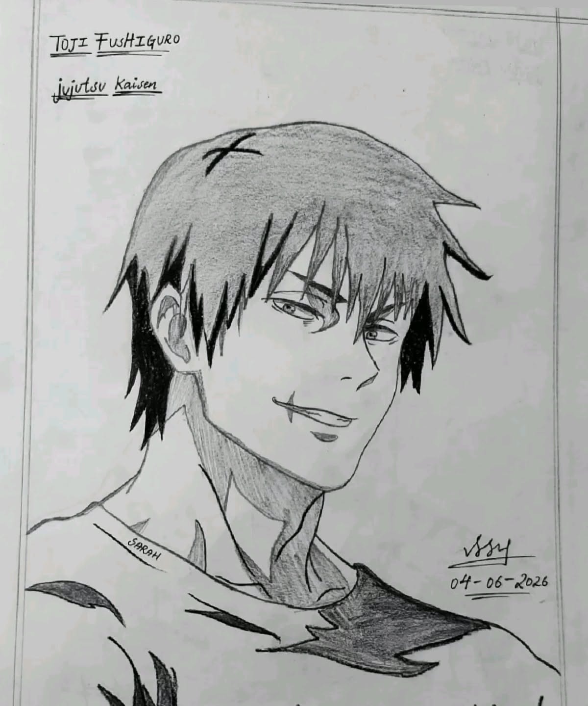 Toji Fushiguro Confident Smile from Jujutsu Kaisen
