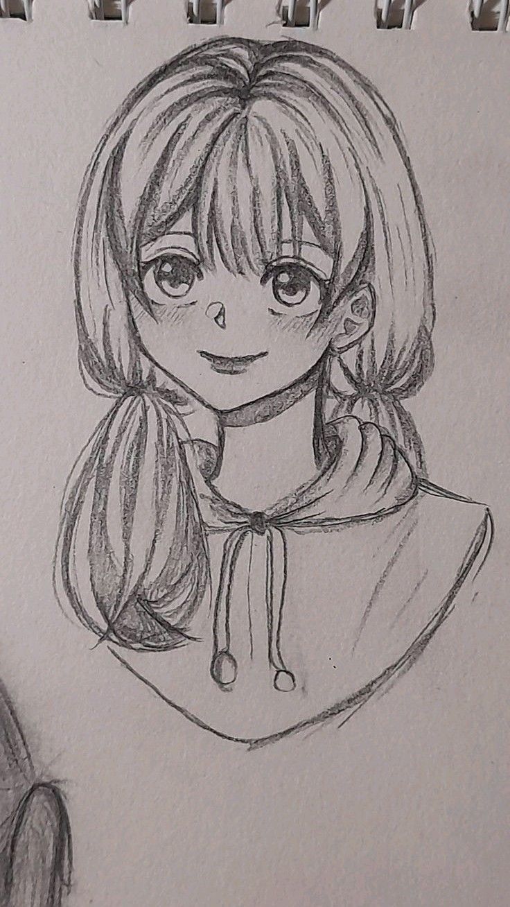 Charming Girl with Ponytail and Hoodie