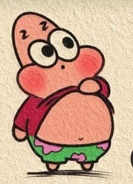 Adorable Patrick Star Drawing