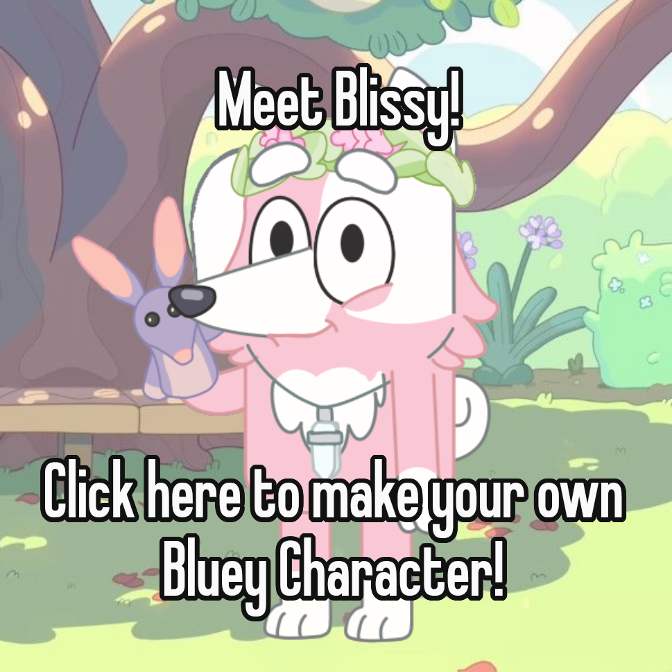 Blissy from Bluey Drawing Fun and Friendly Character
