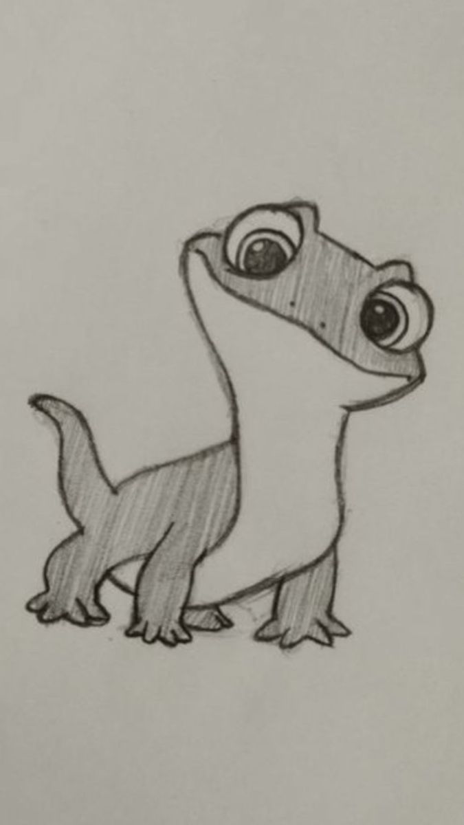 Cute Gecko Drawing Step-by-Step
