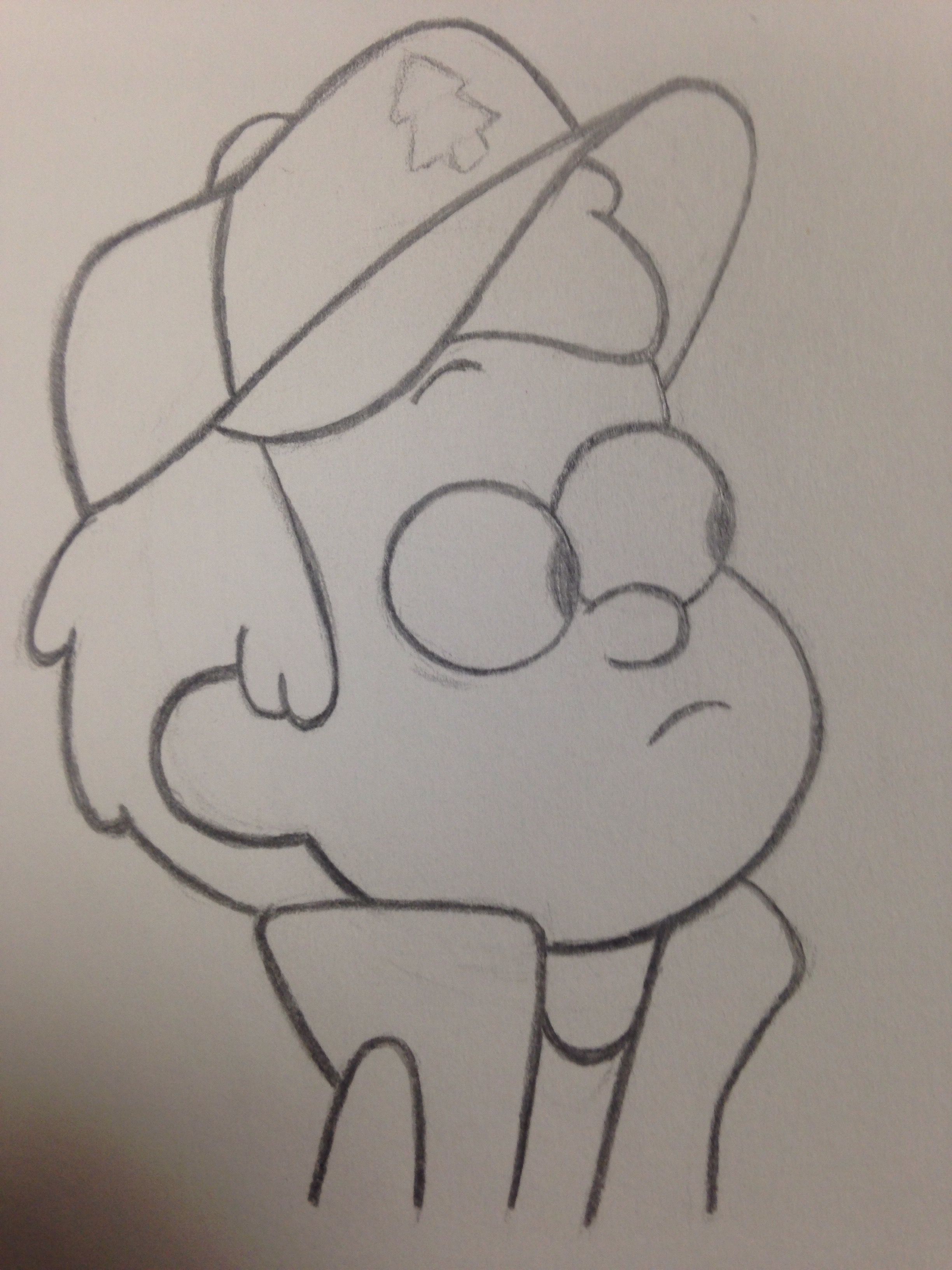 Dipper Pines Drawing from Gravity Falls