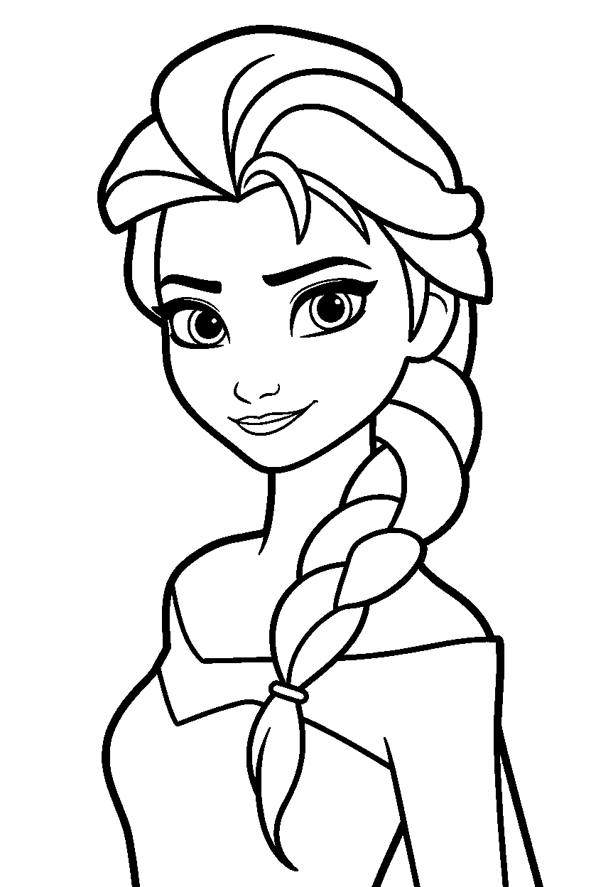Elsa Drawing from Frozen Easy Step-by-Step Guide