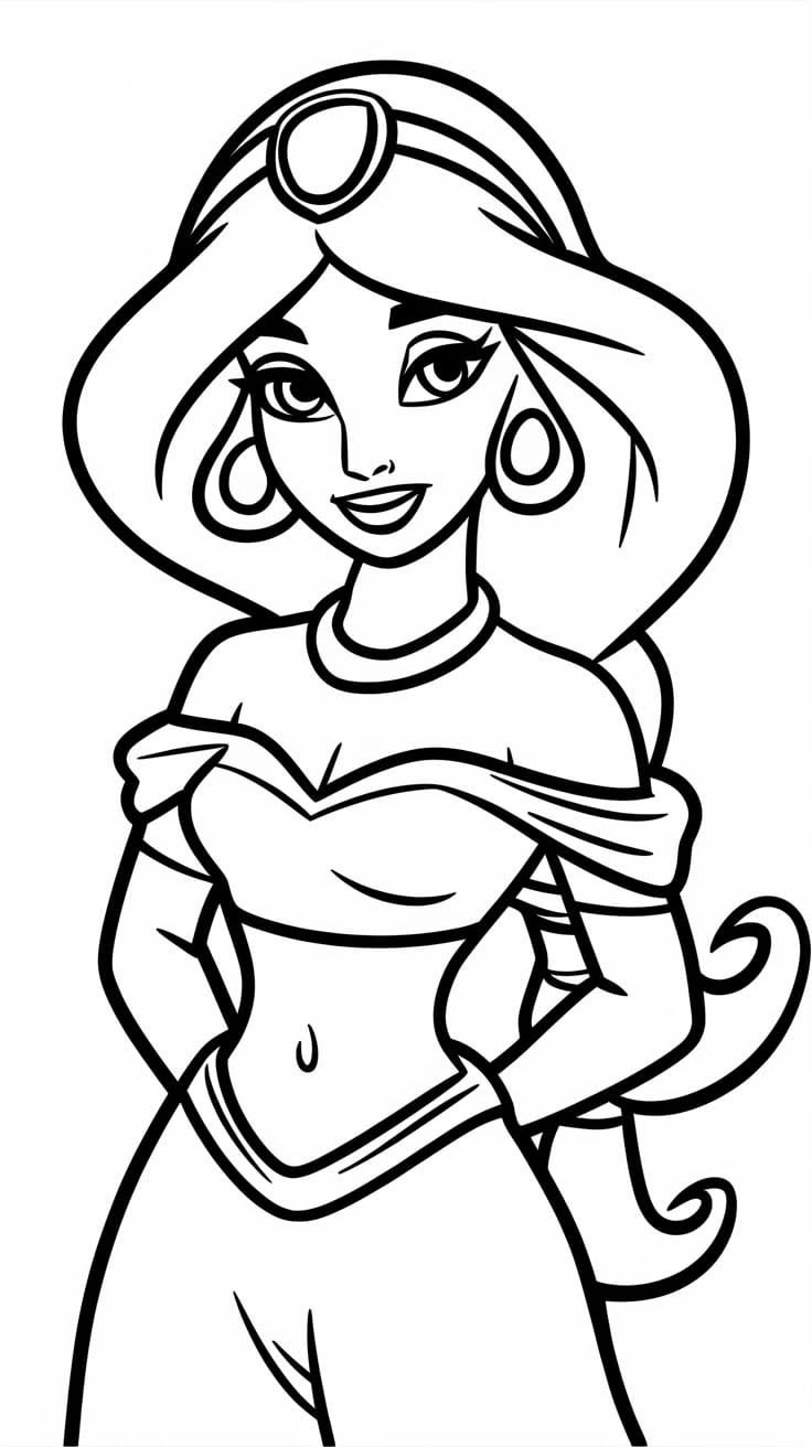 Jasmine Drawing from Aladdin