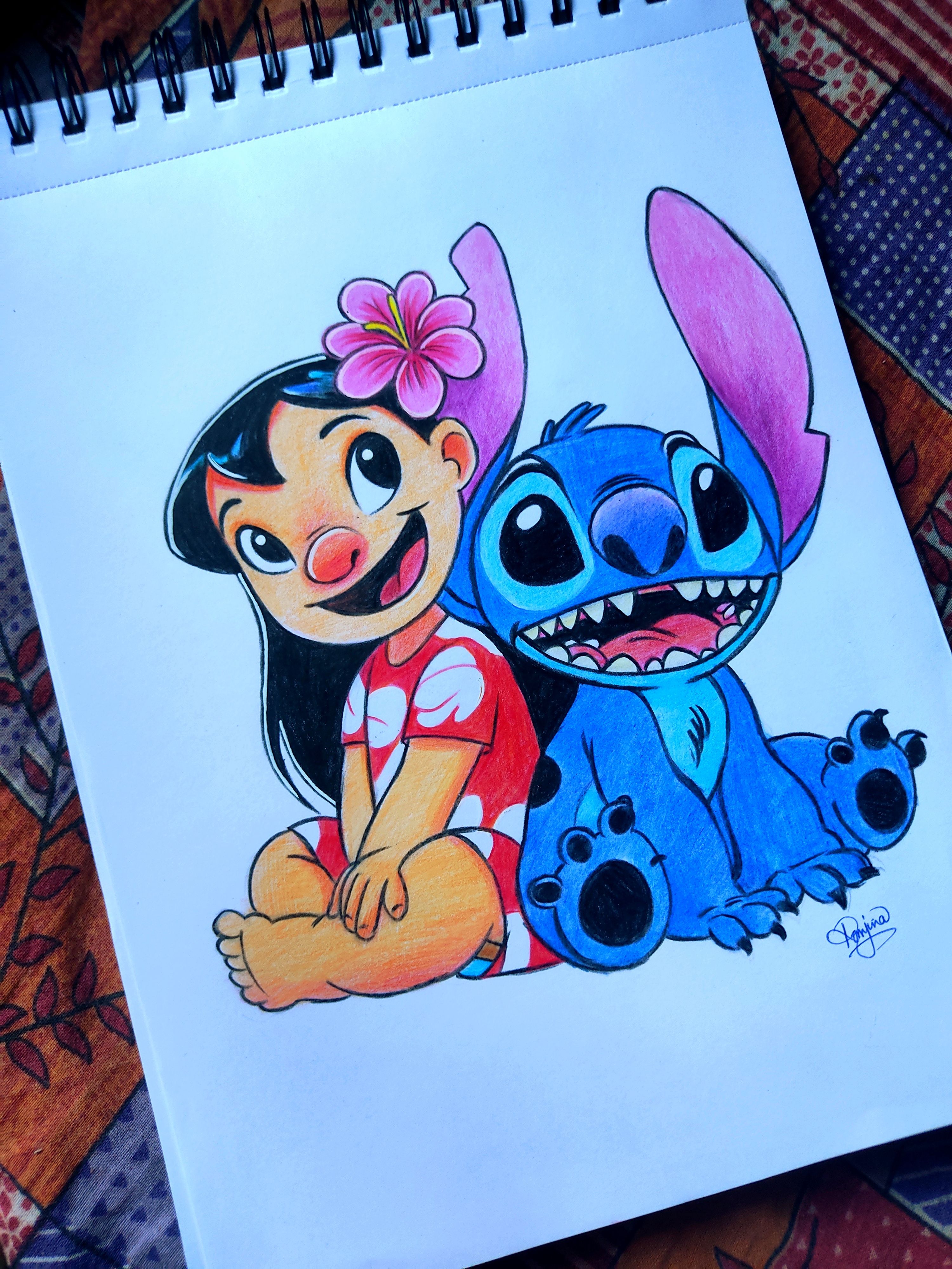Cartoon Characters to Draw: Lilo and Stitch Drawing Fun Duo from Disney