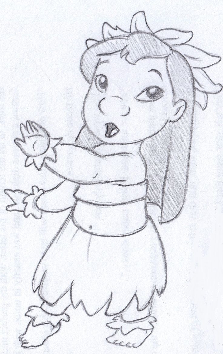 Lilo Drawing from Disney’s Lilo & Stitch