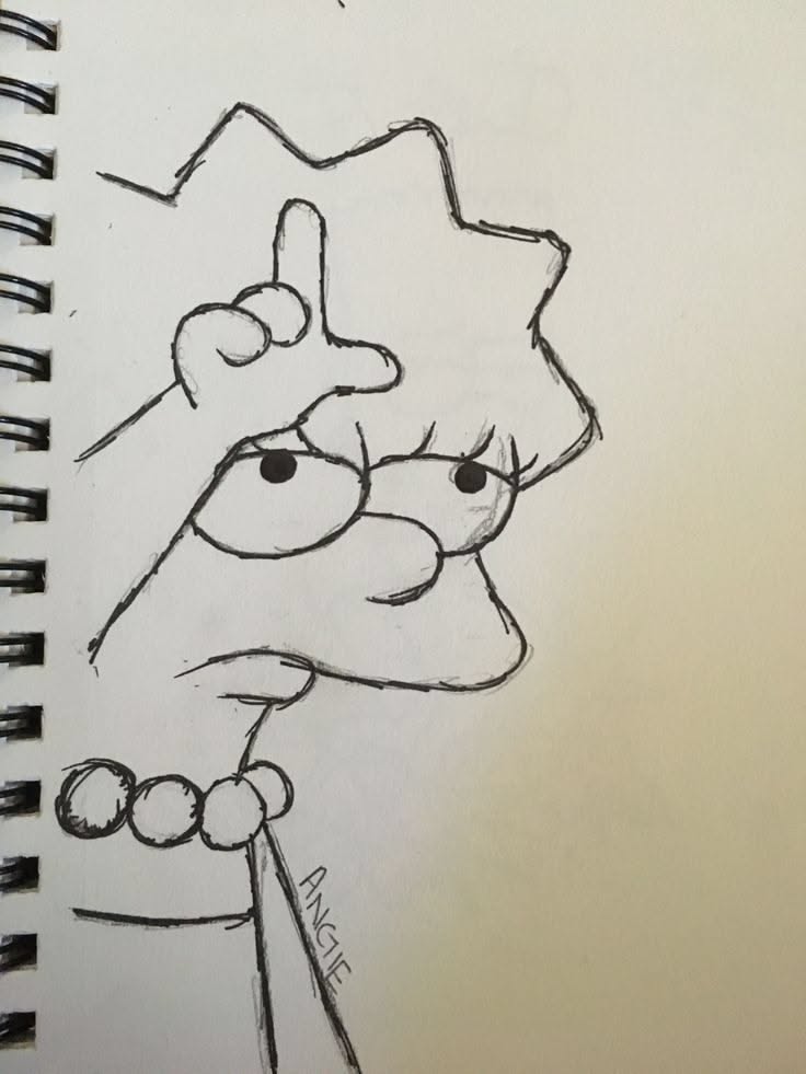 Lisa Simpson Drawing from The Simpsons