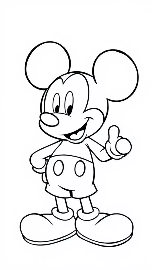 Mickey Mouse Drawing Iconic Disney Character