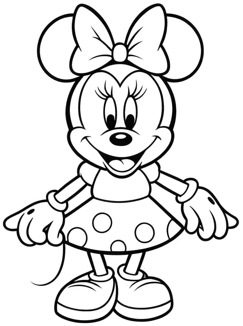 Minnie Mouse Drawing Classic Disney Icon